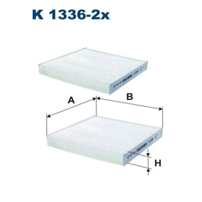 FILTR, VENTILACIÓN PRZESTRZENI PASAZERSKIEJ FILTRON K 1336-2X  