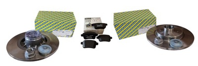 Гальмівні диски гальмівні колодки renault kangoo ii задня оригінал snr фото №1