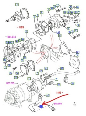 CABLE DE BOMBA DE VACÍO FORD TRANSIT MK3 MK4 1986-2000  