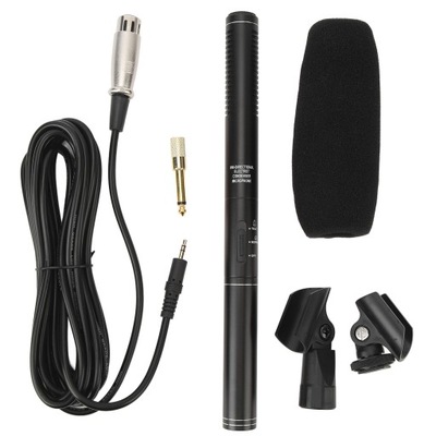 Mikrofon pojemnościowy XLR typu Shotgun Profesjonalny mikrofon I2