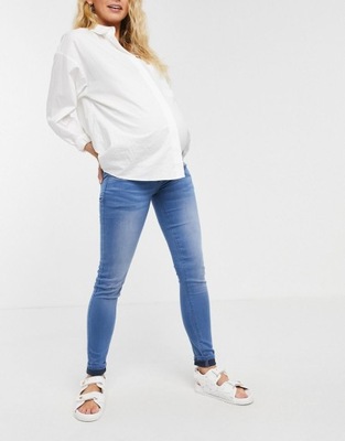 MAMALICIOUS MATERNITY SPODNIE JEANSOWE 42 1RNP