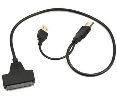 Kabel przejściówka dysku HDD SSD SATA 2,5 na USB