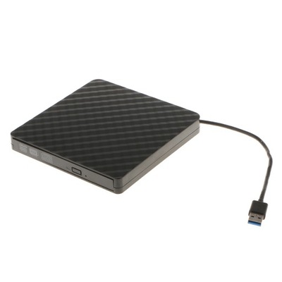 Zewnętrzny sterownik CD DVD, USB 3.0 Slim, czarny