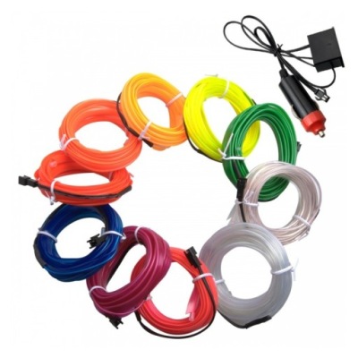 2M Światłowód EL WIRE Ambient Taśma LED 12V KOLORY