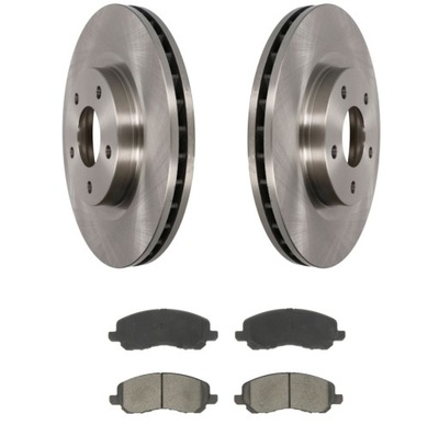 Тормозные диски + тормозные колодки перед mitsubishi asx outlander ii iii compass patriot фото №1