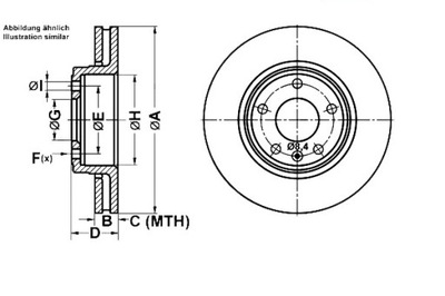 ATE DISCOS DE FRENADO 2 PIEZAS NISSAN PRIMASTAR DCI 115  