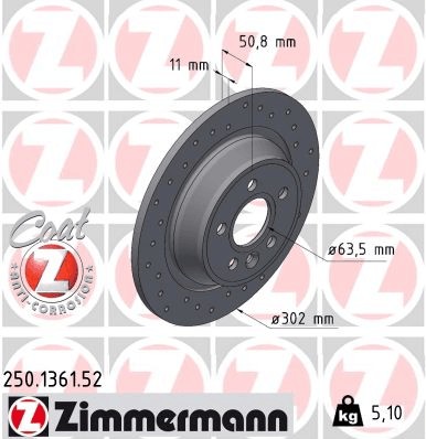 DISKU HAMULC. FORD MONDEO 07-14 GAL. 