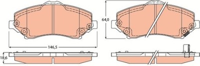 TRW GDB4605 КОЛОДКИ ТОРМОЗНЫЕ