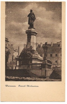 Warszawa- Pomnik Mickiewicza