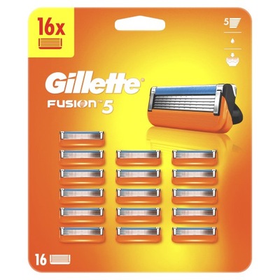 Gillette Fusion5 Ostrza wymienne do maszynki do golenia dla mężczyzn, 16 sztuk
