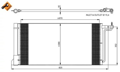 350051 RADUADOR KLIMAT. FORD  