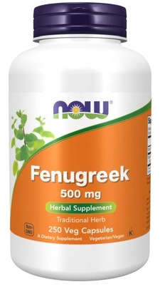 Fenugreek (Kozieradka) 500 mg, 250 kapsułek