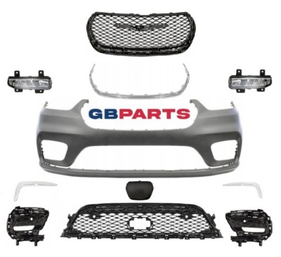 Kompletny бампер pdc pod радар противотуманные фары хром chrysler pacifica 2021 2022- фото №1