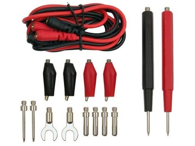 PRZEWODY KABLE POMIAROWE DO MIERNIKA ZESTAW 16szt.