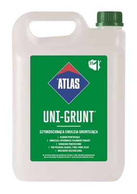 ATLAS UNI-GRUNT Szybkoschnąca emulsja gruntująca, 5 kg (1989)