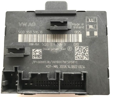 Vw skoda audi seat модуль двері 5q0959595b фото №1
