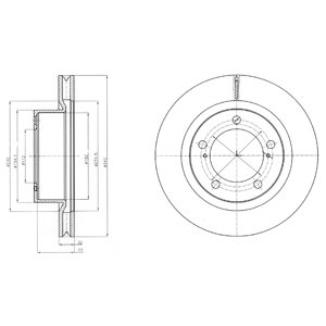 DISCOS DE FRENADO DELPHI BG9067  