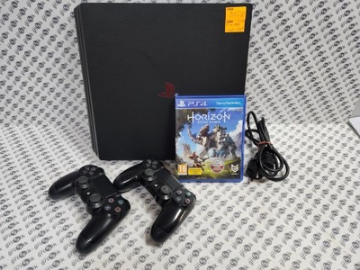 Konsola Sony PlayStation 4 pro 1 TB + 2 pady + gra Horizon