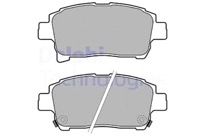 DELPHI ZAPATAS DE FRENADO PARTE DELANTERA TOYOTA BB I CELICA COROLLA IQ MR2 3  