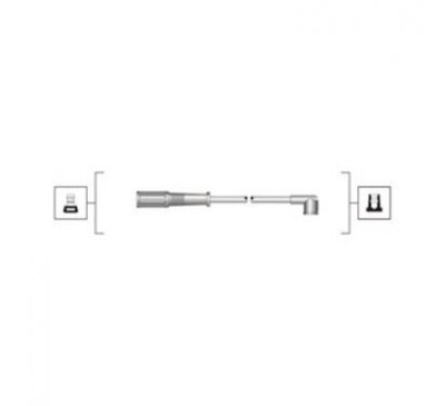 Mm дроти запалювання fiat siena/palio 1.4 фото №1