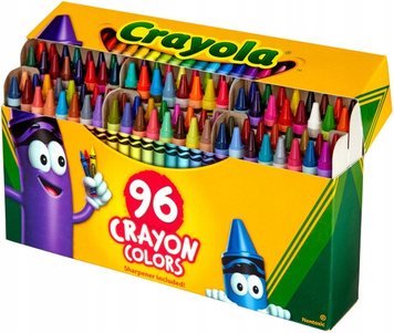 Sviečkové pastelky 96 farieb trojuholníkové veľká sada v krabici Crayola Crayon