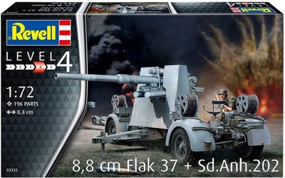 Revell 03325 1/72 8,8 cm Flak 37 + Sd.Anh.202