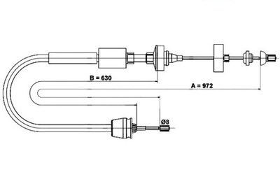 CABLE CONJUNTO DE EMBRAGUE RENAULT MEGANE I MEGANE I CLASSIC M  