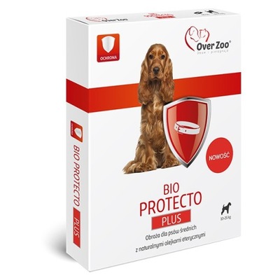 OVER ZOO Obroża Bio Protecto PLUS średnie psy 60cm
