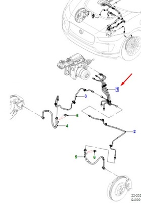 Jaguar i-pace x590 модулятор brake труба rhd t4k16683 original фото №1