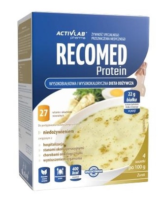 RecoMed Protein Príchuť brusnice, 4 vrecúška