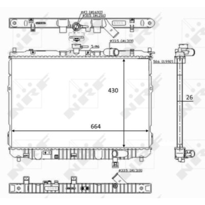 Радіатор wody kia carens ii 02- 2.0 фото №1