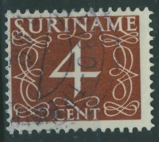 Kolonie hol. Suriname 4 cent. - Cyfry