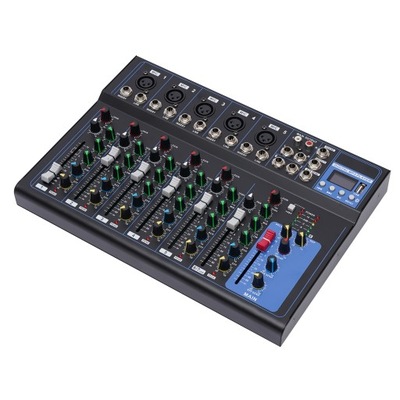 7-KANAŁOWY MIKSER BLUETOOTH USB DJ STUDIO AUDIO MIXER