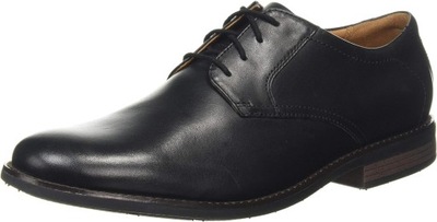 CLARKS BECKEN LACE CZARNE PÓŁBUTY SKÓRA 43 1ŻHD