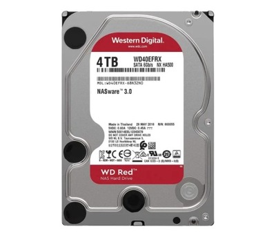 WD Red 4TB HDD 3.5 SATA3 5400 64MB WD40EFRX