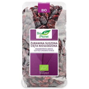 ŻURAWINA SUSZONA CIĘTA NIESŁODZONA BIO 400 g - BIO