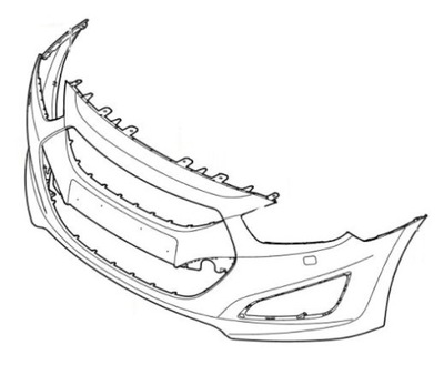 Hyundai i40 2011-2015 бампер перед фото №1