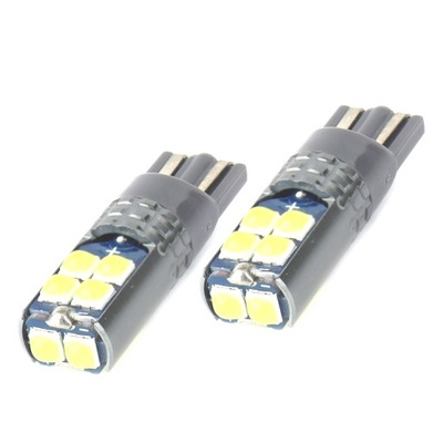 ЛАМПОЧКИ X2 LED (СВЕТОДИОД ) CANBUS 10SMD 3030 T10 W5W WHITE 12V