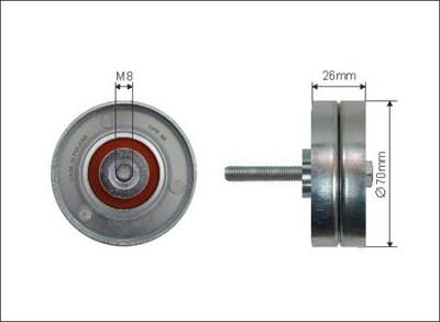 ROLLO PROPULSOR MAZDA CX-7 2.3 MZR 2007-2009  