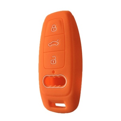 ORANGEFOR AUDI KEY COVER SILICONA LLAVERO PARA AUDI A6L 2020 A7 E-TRON A8 Q8  