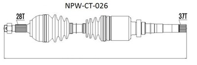 Привідний вал привідна права citroen jumpy 2.0hdi 06- фото №1