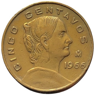 81373. Meksyk - 5 centavo - 1966r. (opis!)