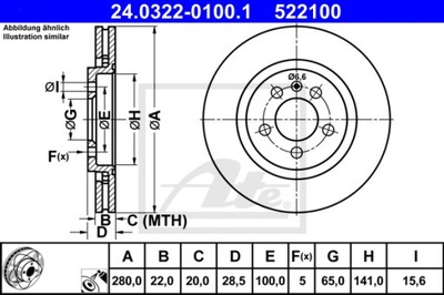 ДИСК ТОРМОЗНИЙ POWERDISC 24.0322-0100.1 фото