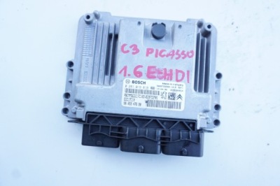 Бортовой компьютер блок управления двигателя citroen 9666729580 фото №1