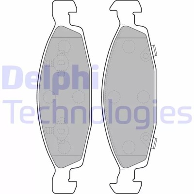 DELPHI LP1557 КОМПЛЕКТ КОЛОДОК ТОРМОЗНЫХ, ТОРМОЗА