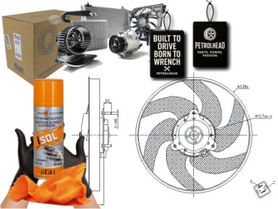 Вентилятор радіатора citroen berlingo xsara zx peu #petrolhead pro+ kit4 фото №1