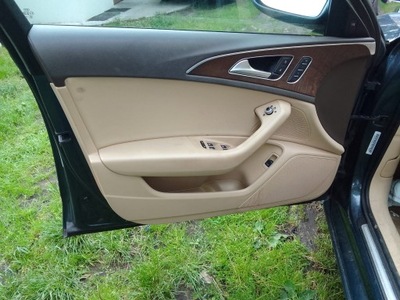 Audi a7 a6 c7 обшивки обивка дверь бежевые фото №1