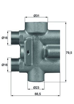 TERMOSTATO AUDI 75C Q7/R8 (CHLODNICY OLEJU) TO975  