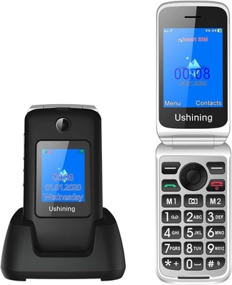 TELEFON KOMÓRKOWY Z KLAPKĄ Ukuu 3G 2,8"+1,8" GSM F280 CZARNY