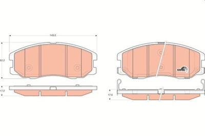 КОЛОДКИ ТОРМОЗНЫЕ OPEL ПЕРЕД ANTARA GDB1715